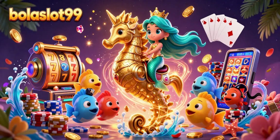 Experience the thrilling world of bolaslot99 with vibrant slot machines and charming characters.