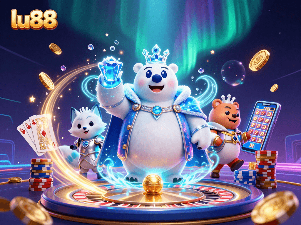 Play exciting games with lu88's ice king polar bear, roulette, and golden treasures overflowing.