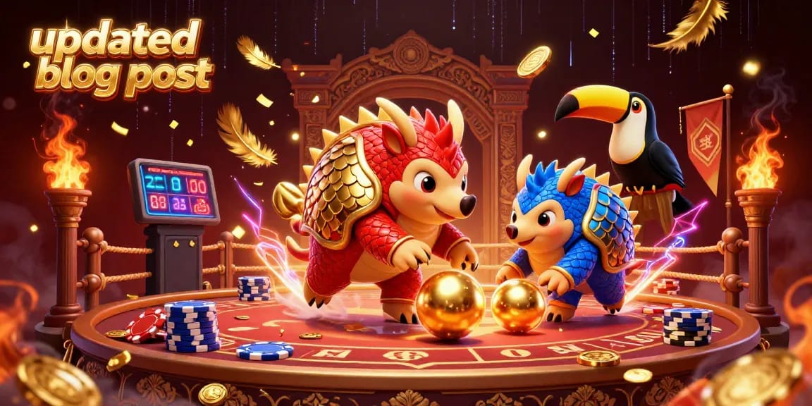 Engage in the exciting updated blog post featuring pangolins competing in a lively casino atmosphere.
