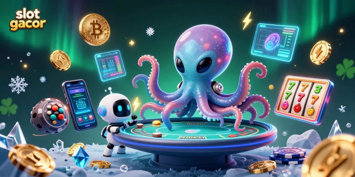 Slot gacor membantu alien dan robot memainkan poker dengan chip asteroid di luar angkasa.