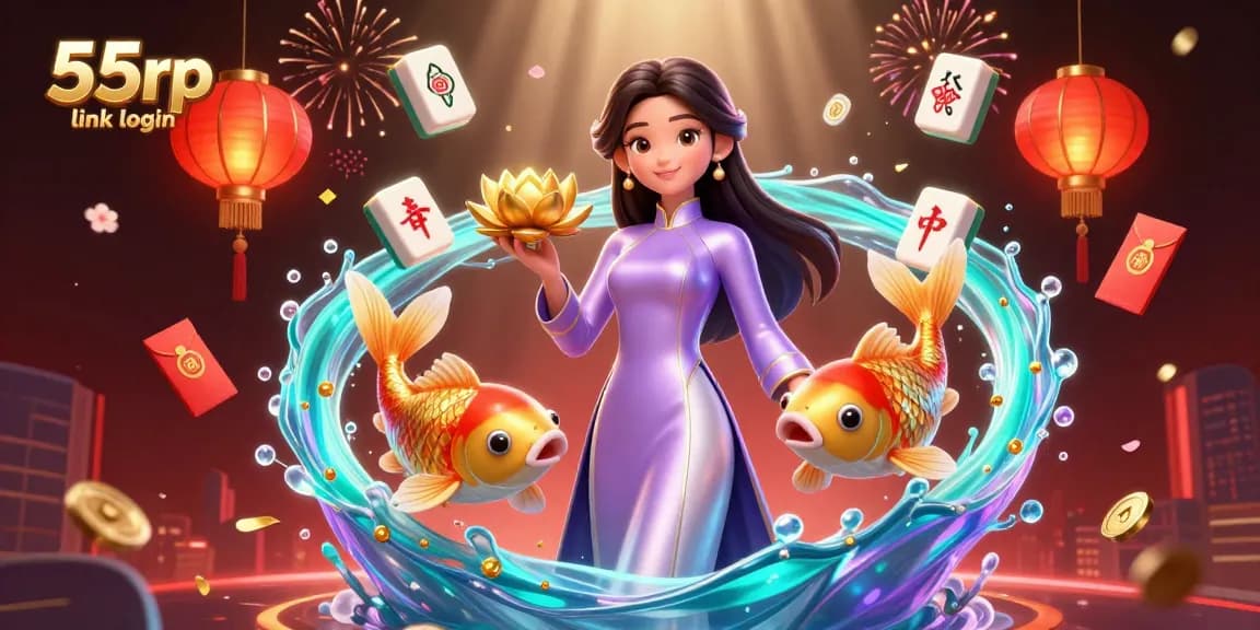 Engage with the vibrant 55rp link login scene, blending spectacular casino elements and captivating visuals.