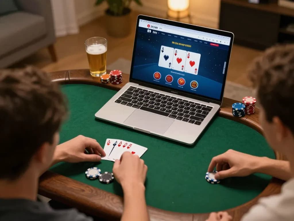 Enjoying situs toto online poker action from home with an engaging interface and snacks nearby