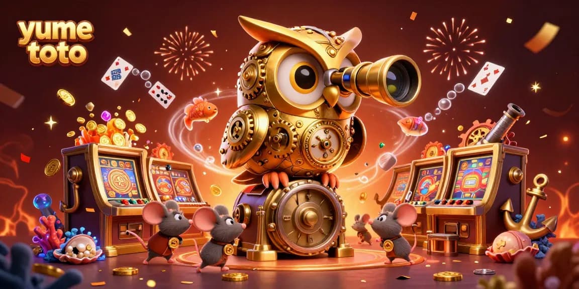 Spin the reels in yume toto's vibrant casino world, filled with animated treasures and playful characters.
