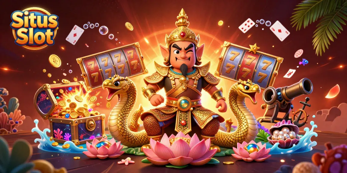 Experience the excitement of Situs Slot with vibrant characters and dynamic game elements.