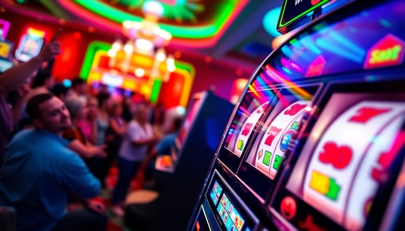 Rasakan sensasi slot gacor dengan mesin slot berputar di kasino yang penuh semangat.