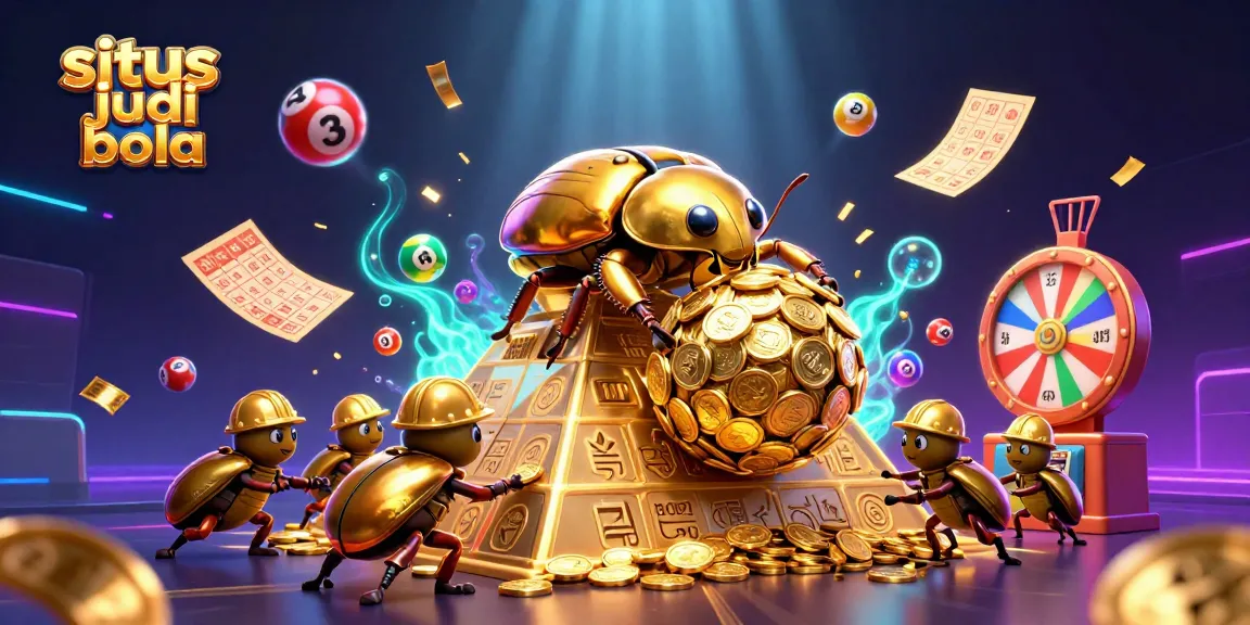 Experience the excitement of situs judi bola with vibrant visuals of betting and gameplay elements.
