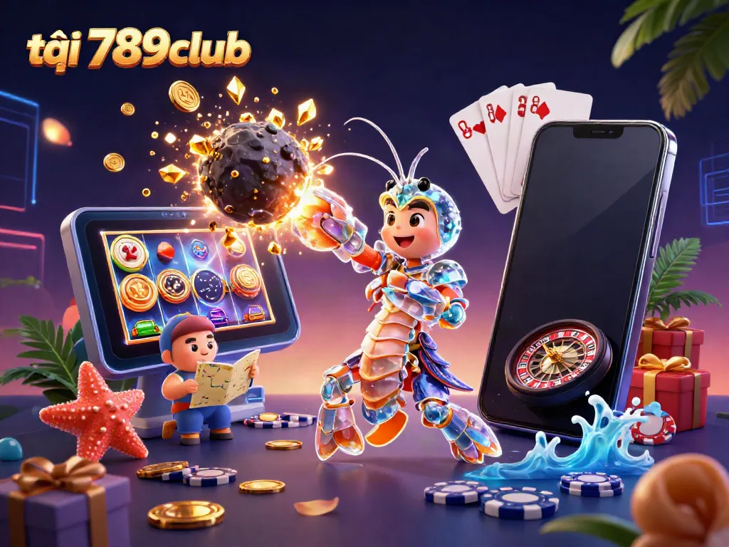 Experience exciting games at 789club with dynamic slot visuals and colorful characters.