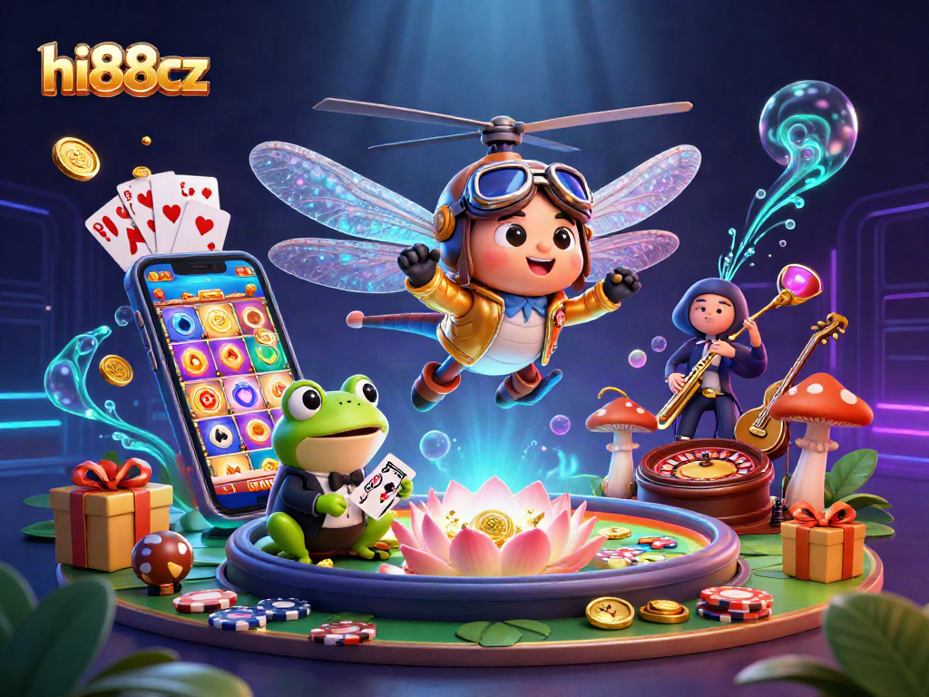 Engage with hi88cz's vibrant casino scene featuring thrilling gaming action and colorful elements.