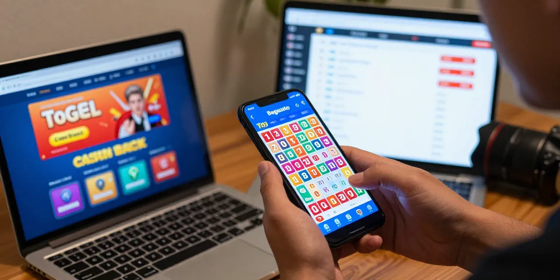 Pengguna mengeksplorasi aplikasi Bagustoto untuk prediksi Togel 4D.