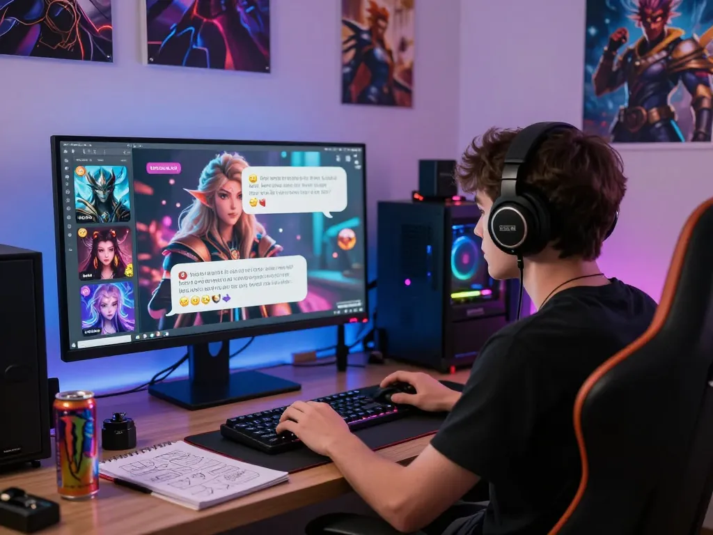 Dynamic NSFW AI chat experience with animated characters in a vibrant digital space.