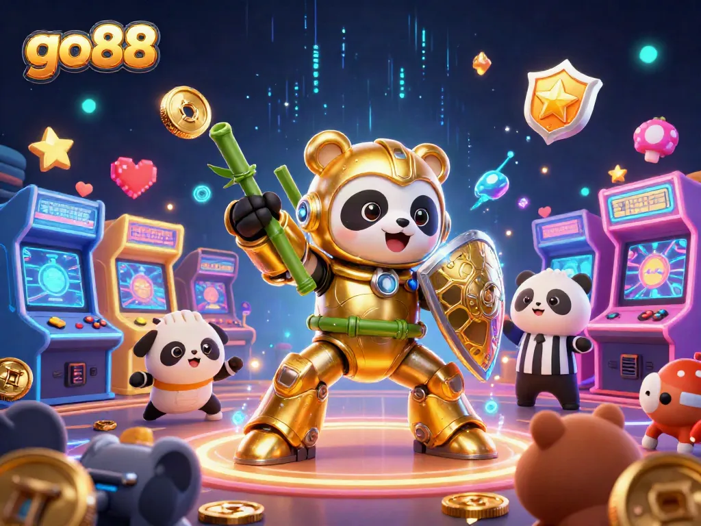 Linh vật go88 tham gia giải trí cá cược, cùng đồ họa trò chơi sống động.