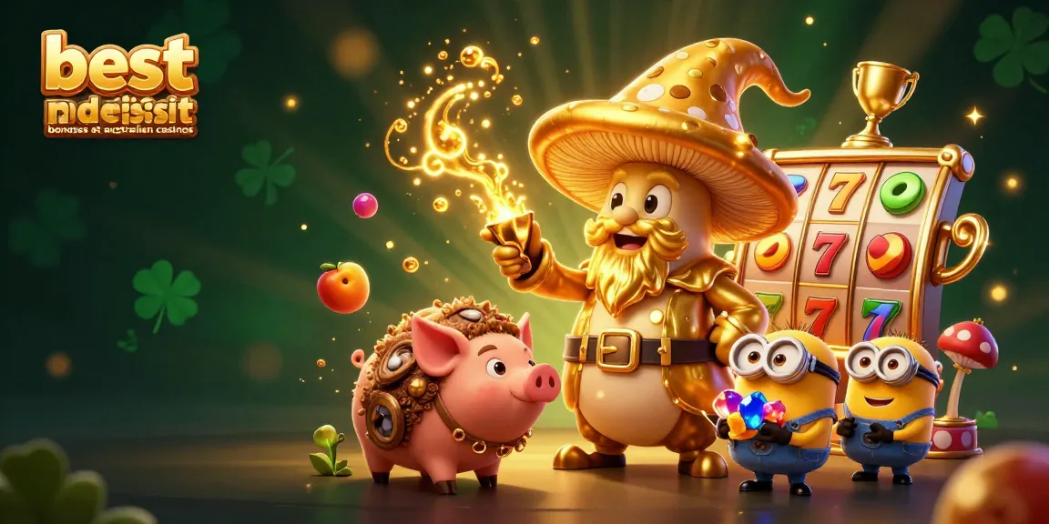 Engage with the best no deposit bonuses at australian casinos in a magical 3D scene filled with treasures.