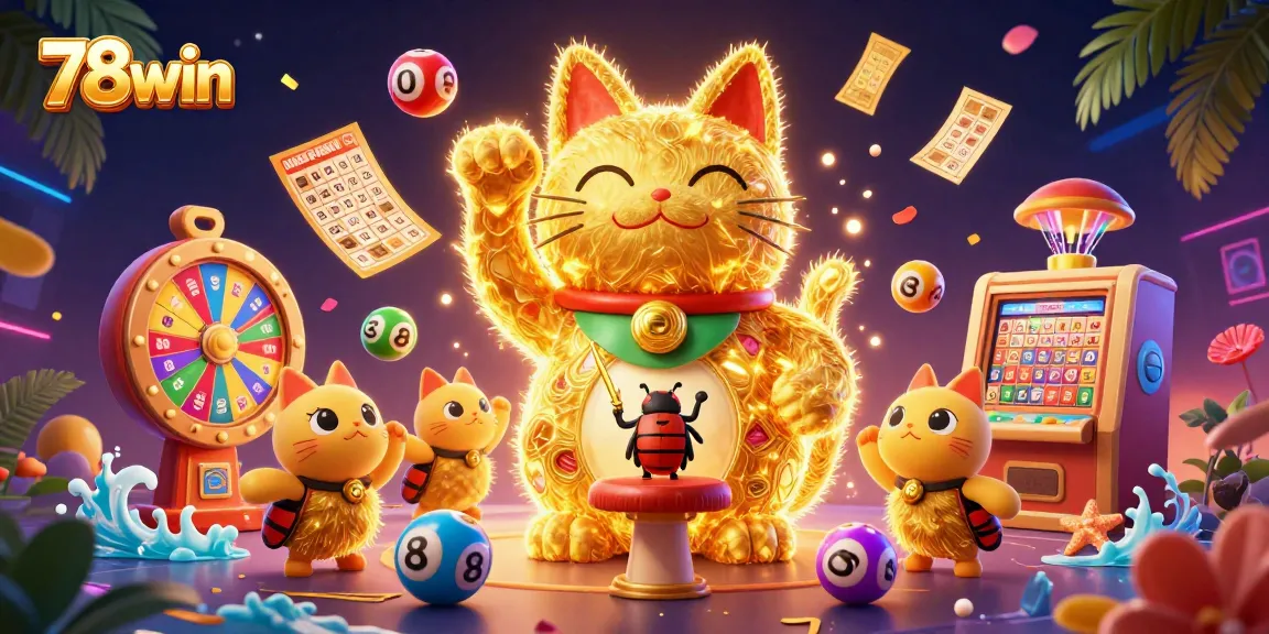 Experience thrilling excitement at 78win with dynamic casino game elements and lively illustrations.