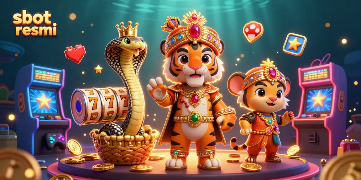 Menangkan slot resmi dengan ilustrasi karakter menarik dan elemen kasino yang berkilau, menciptakan keberuntungan.
