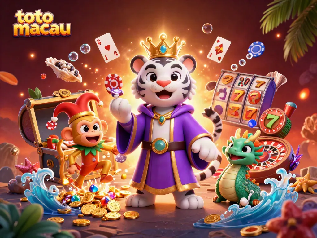 Menghadirkan toto macau dengan simbol permainan, harapkan keberuntungan dalam undian dan permainan.