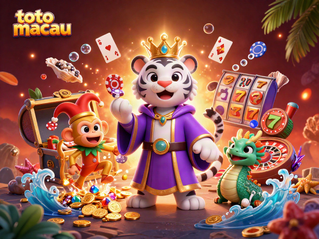 Menghadirkan toto macau dengan simbol permainan, harapkan keberuntungan dalam undian dan permainan.