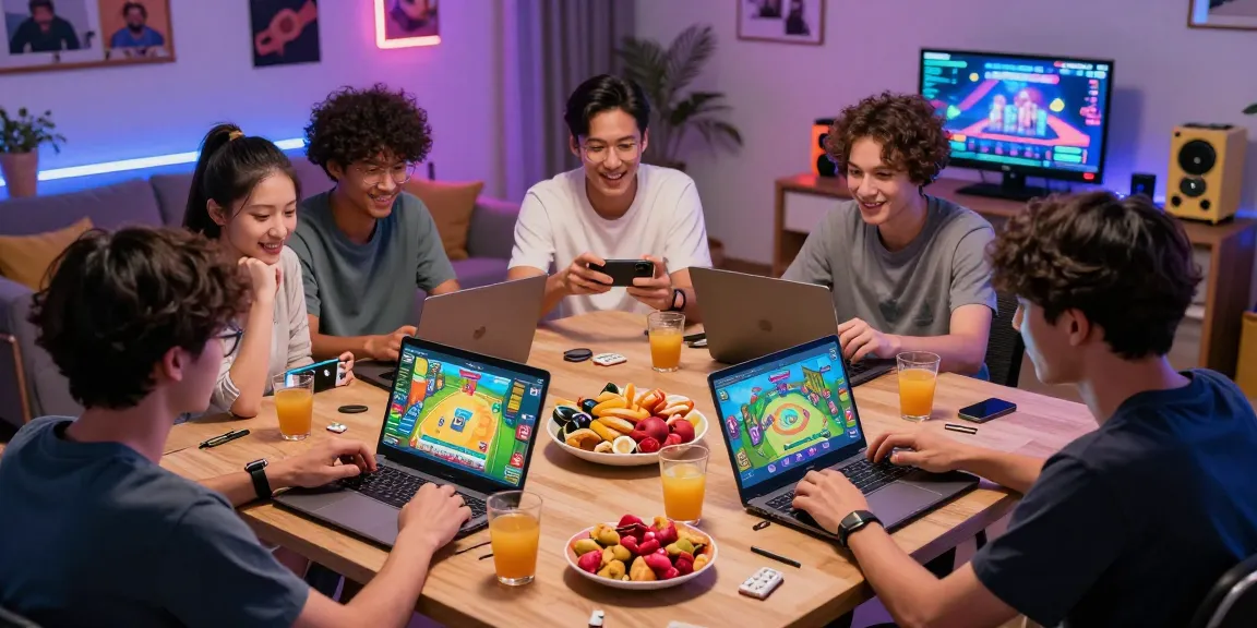 Group of friends enjoying Mahjong on CIKA4D platform during a cozy gaming night.