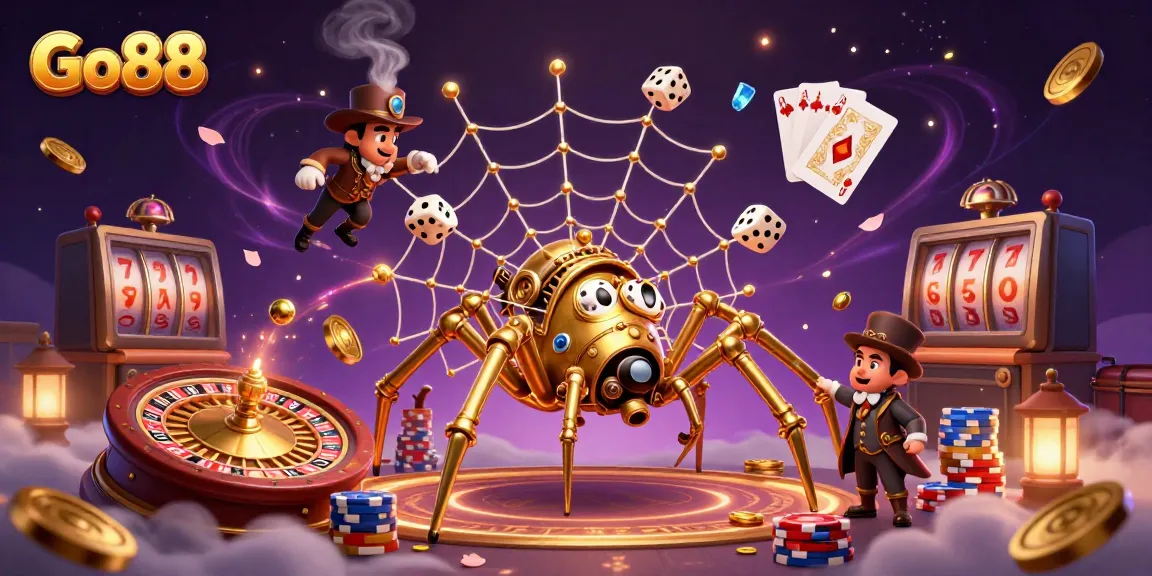 Engage in Go88’s vibrant world of games, where steampunk characters and casino elements collide spectacularly.