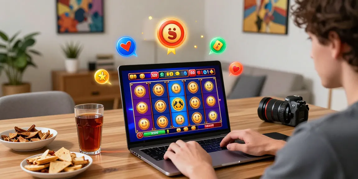 Engaged player enjoying slot games online with vibrant graphics, creating an inviting gaming atmosphere.