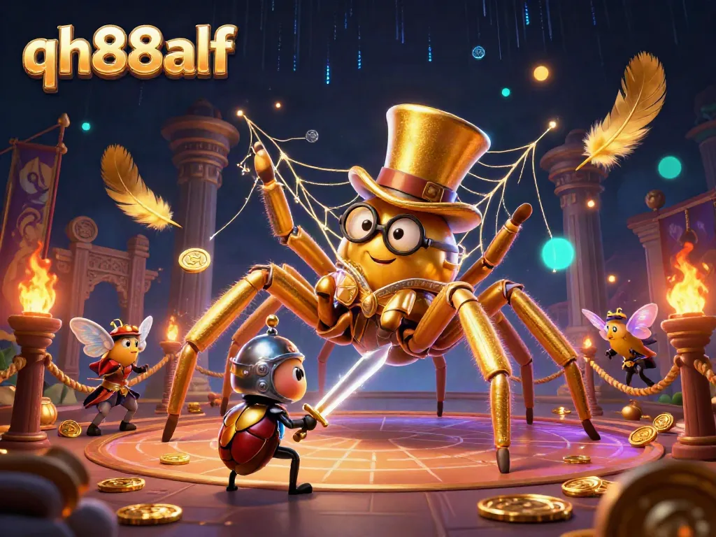 Engage in thrilling adventures with qh88alf in a vibrant 3D casino scene filled with action and excitement.