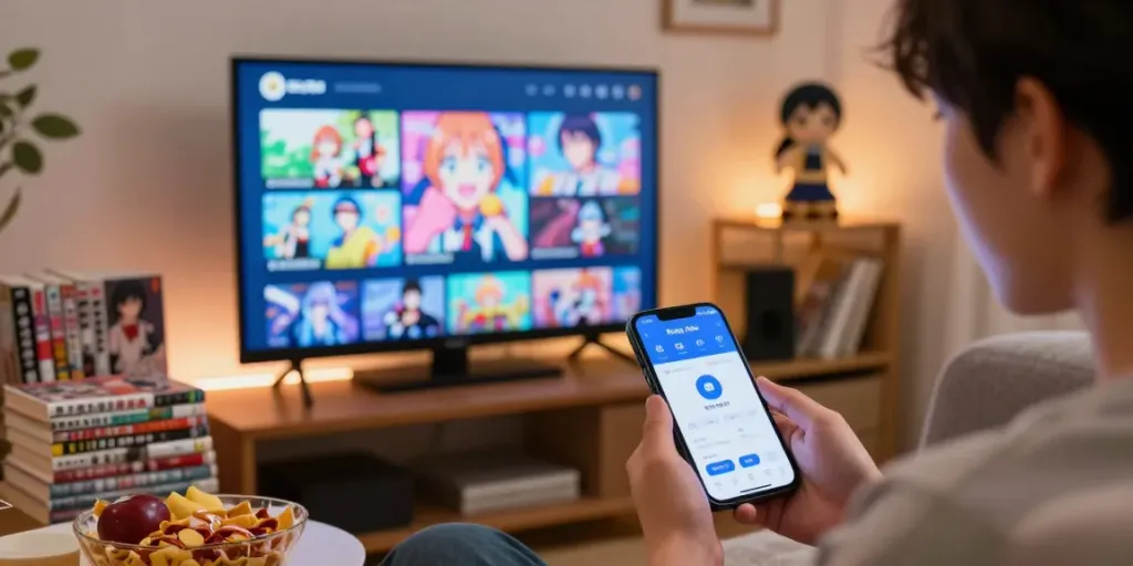 Menikmati Kucing APK di rumah dengan karakter anime dan suasana santai