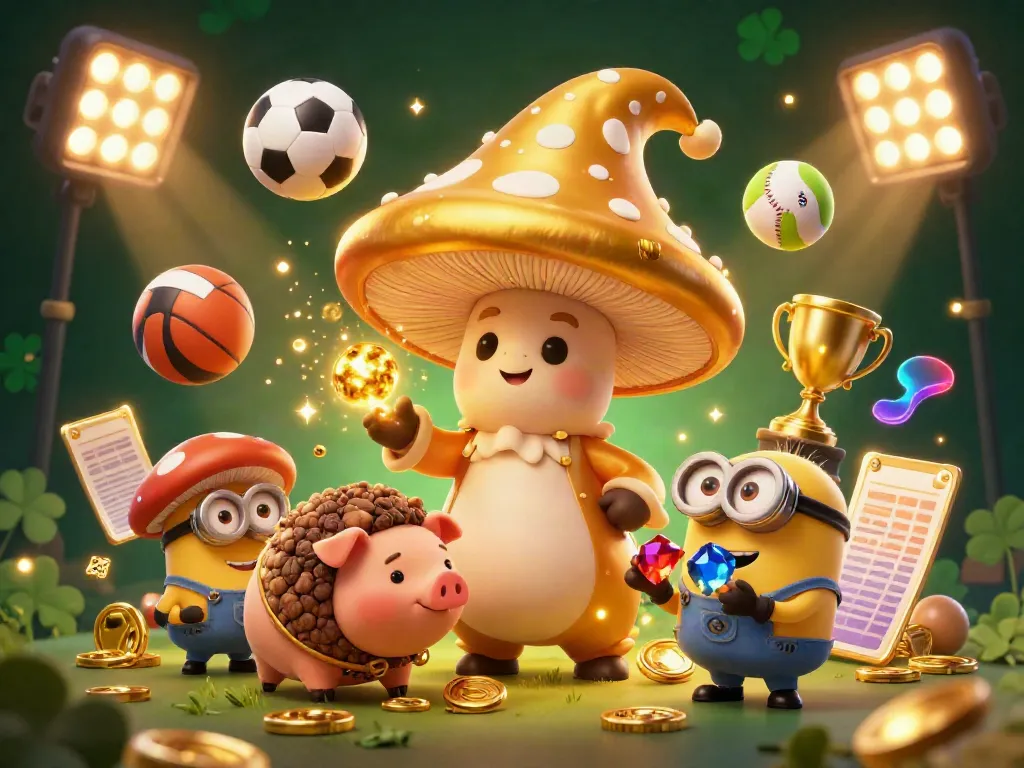 Experience luck and wins at ok88 with the golden wizard, treasure-hunting pig, and vibrant sports elements.