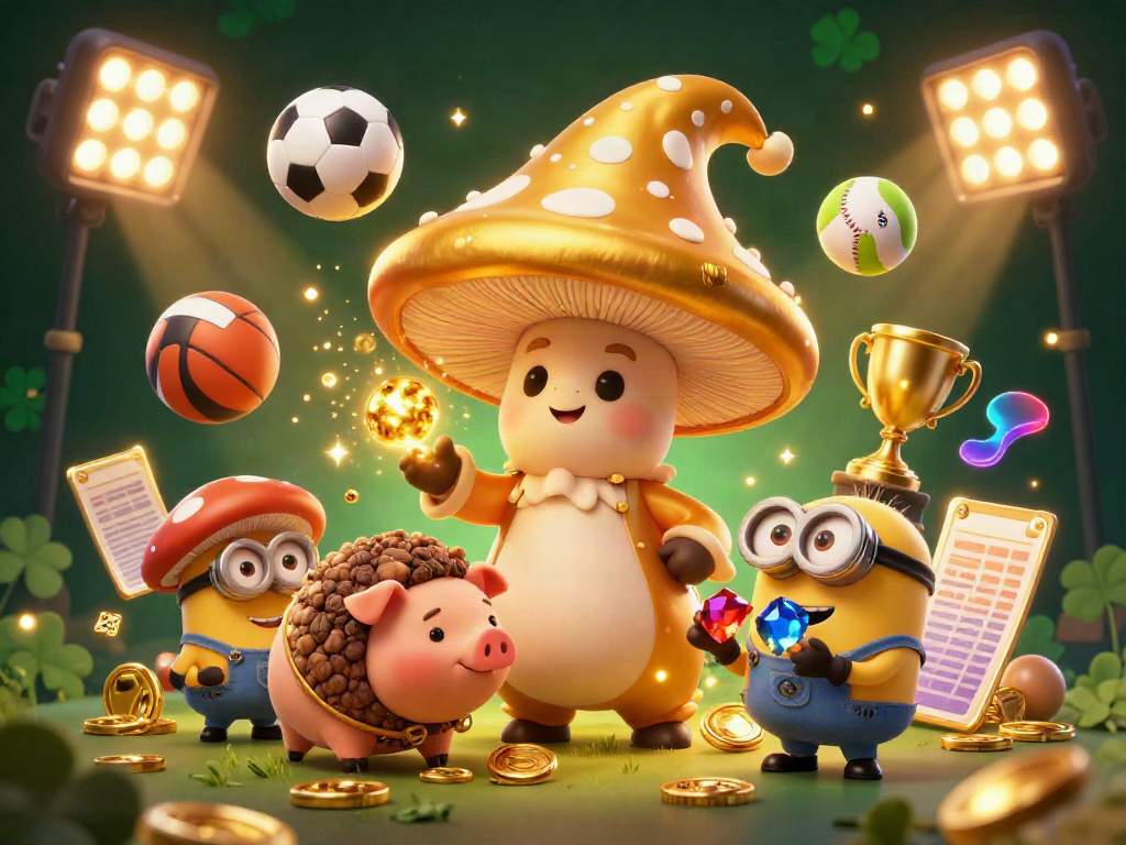 Experience luck and wins at ok88 with the golden wizard, treasure-hunting pig, and vibrant sports elements.