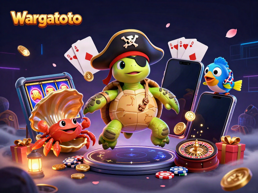 Wargatoto hadir dengan karakter unik dan elemen permainan yang menarik dalam ilustrasi 3D yang mengesankan.