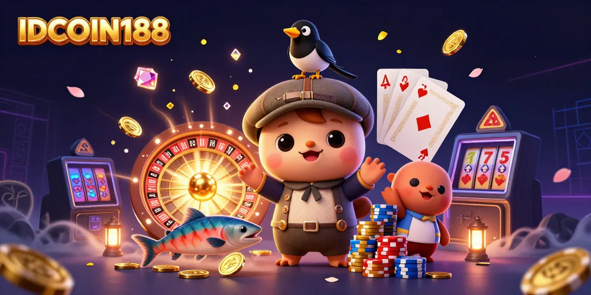 Play thrilling games effortlessly on IDCOIN188 with a fun 3D casino scene featuring Nessie and more!