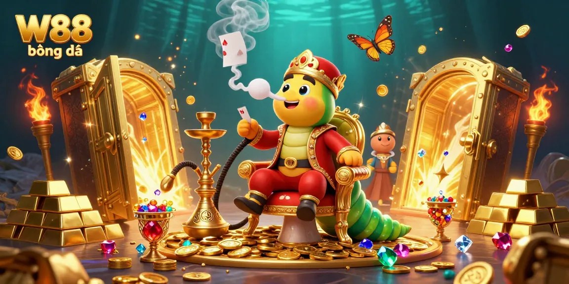 Engage in thrilling W88 bóng đá action with vibrant characters in a dynamic casino scene.