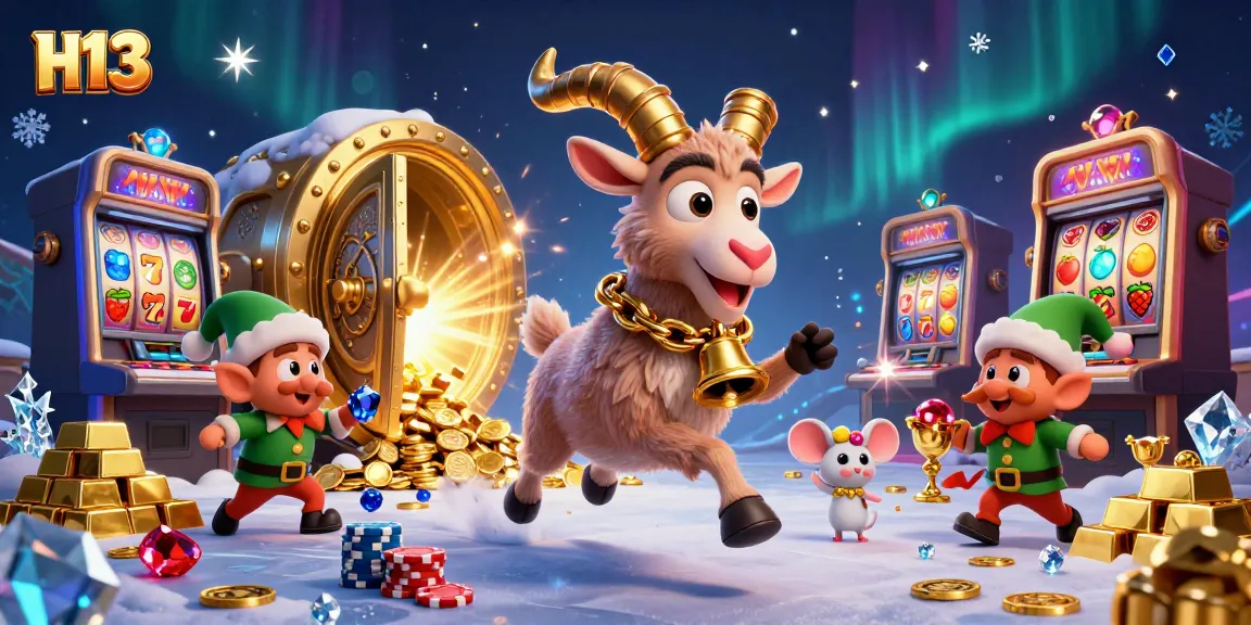 Spin the reels in H13 casino, where Krampus, an angel mouse, and mischievous gremlins create festive chaos.