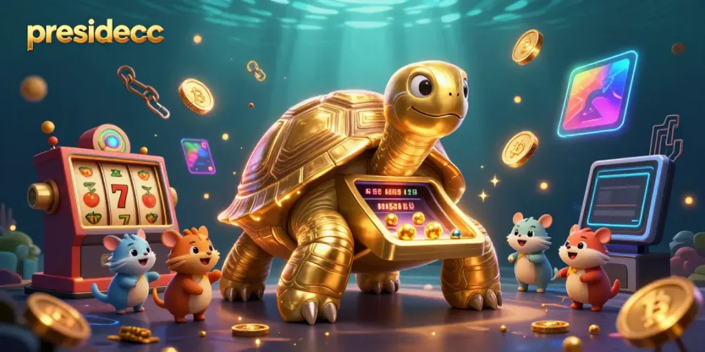 Experience thrilling slots action and vibrant gameplay at presidencc with animated characters and gold elements