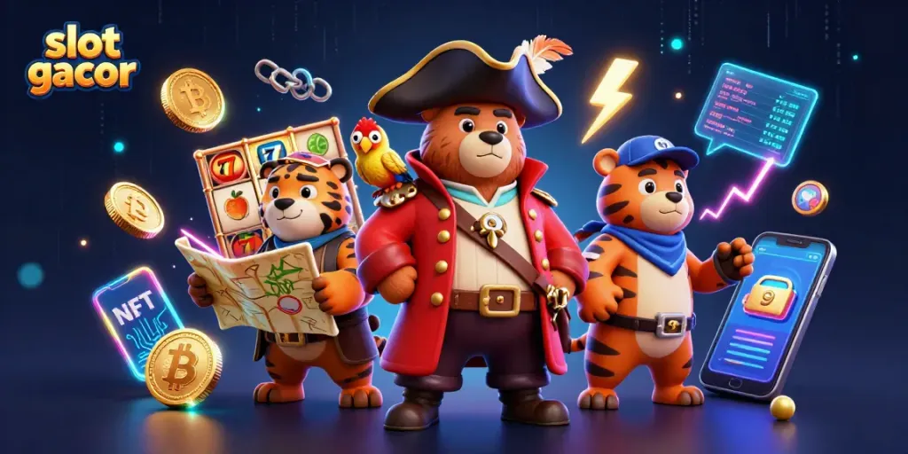 Putaran slot gacor bersama beruang kapten dan harimau, penuh keseruan dan elemen jackpot!