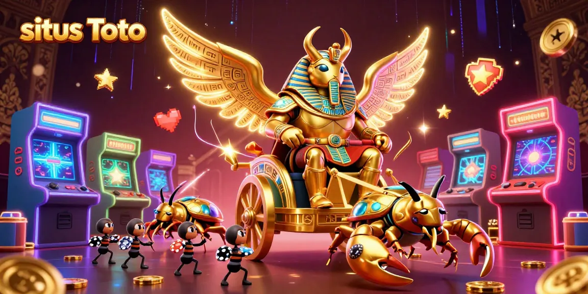 Experience exciting gameplay at situs Toto with vibrant casino elements in a dynamic scene.