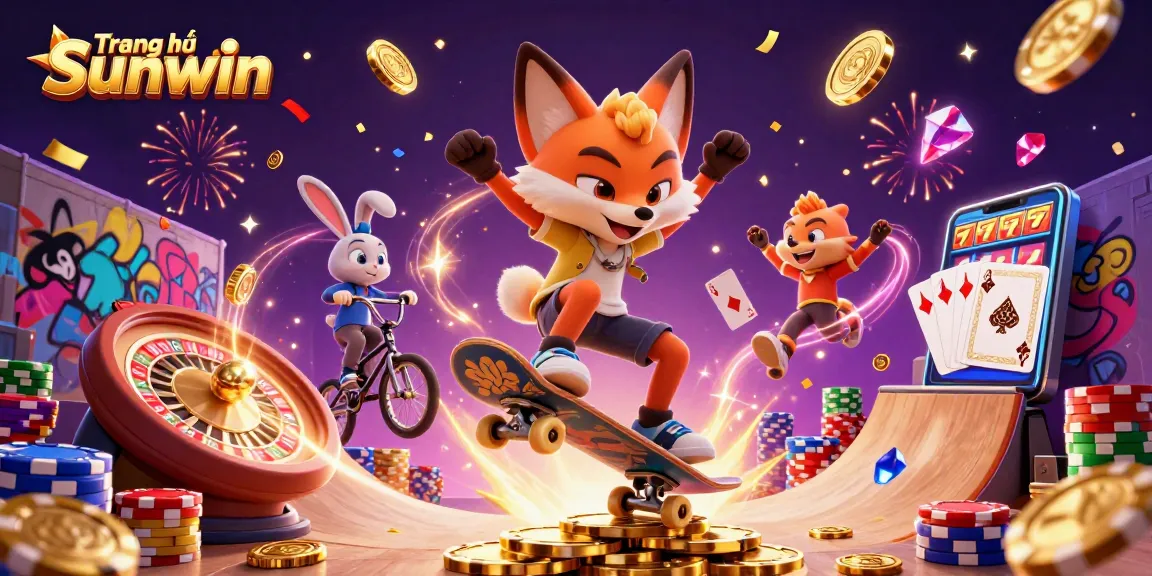 Experience thrilling gameplay at Trang chủ Sunwin, featuring vibrant casino graphics and exciting game elements.