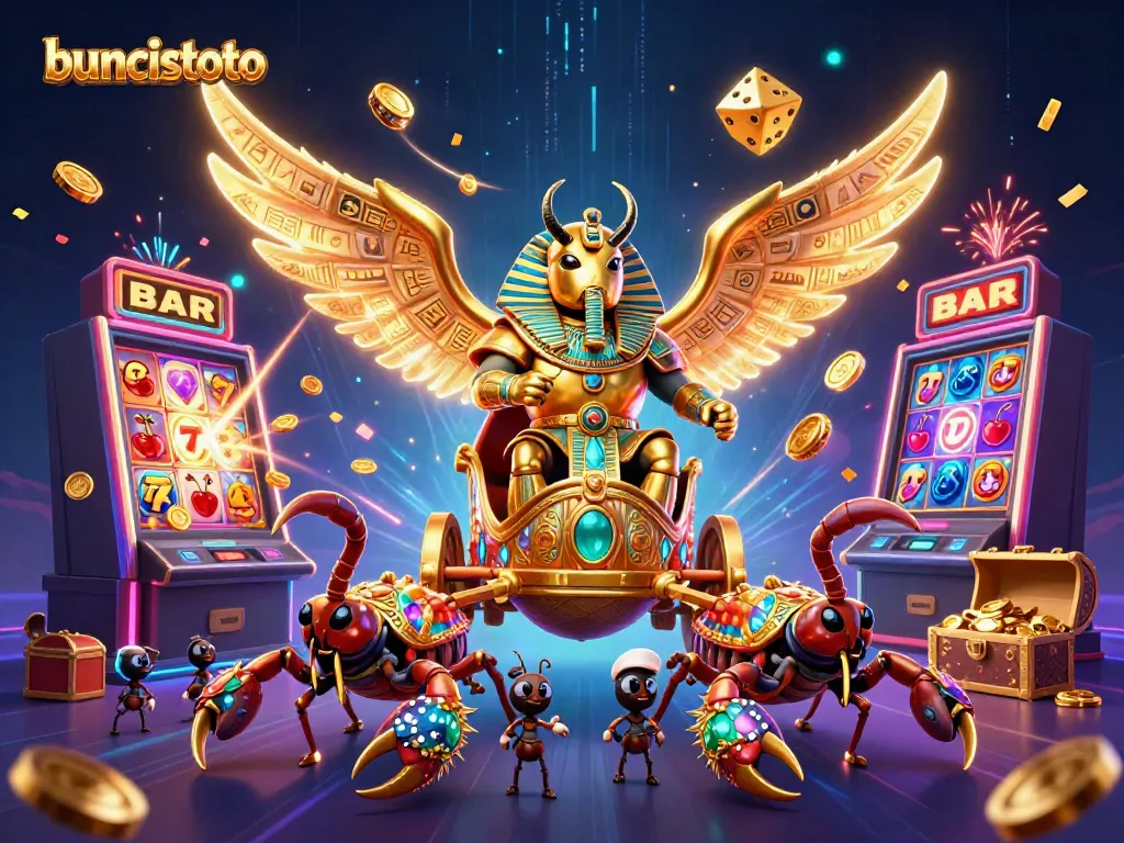 Buncistoto menghadirkan suasana bermain judi yang mengasyikkan dengan slot dan simbol keberuntungan.