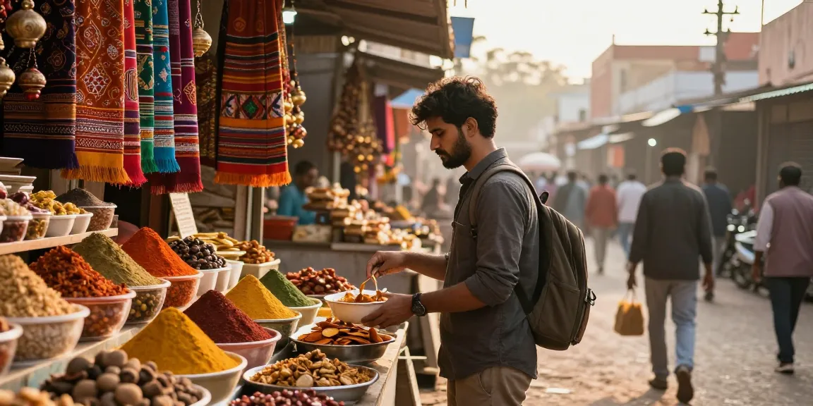 Explore the vibrant market scene in India with rokok 88, showcasing local cuisine and colorful stalls.