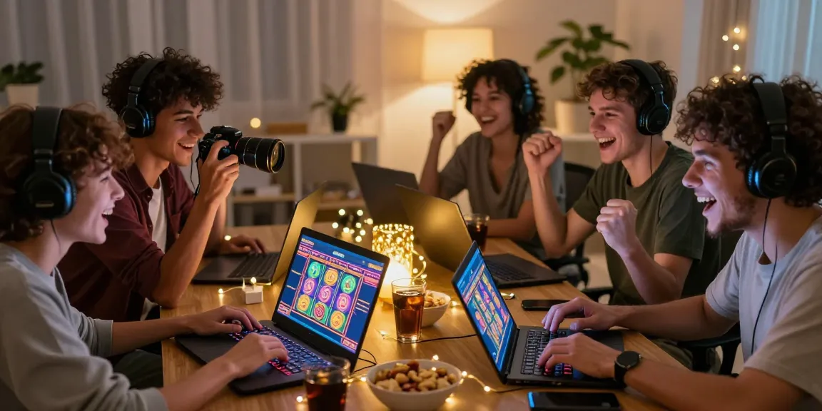 Pengguna sedang bermain SLOT GACOR online dengan penuh semangat di lingkungan santai.