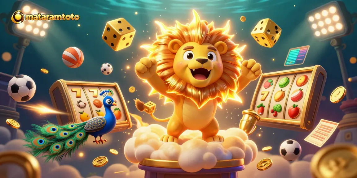 Experience thrilling wins with mataramtoto’s vibrant online casino adventure amidst gold and luck.