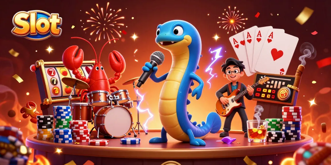 Experience thrilling Slot gameplay with vibrant underwater characters and gaming elements in a dynamic casino scene.